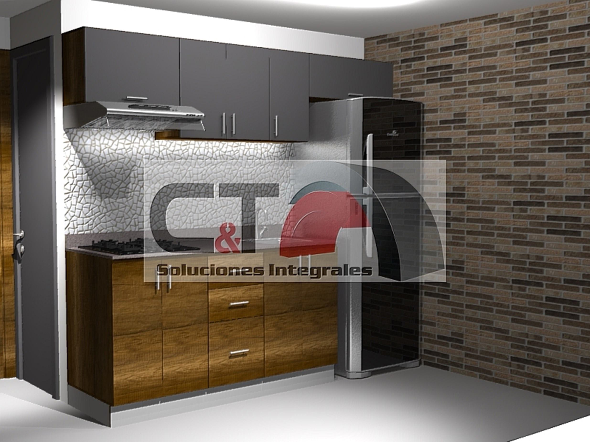 cocina para 1.6 o 1.8 mt modelo 1