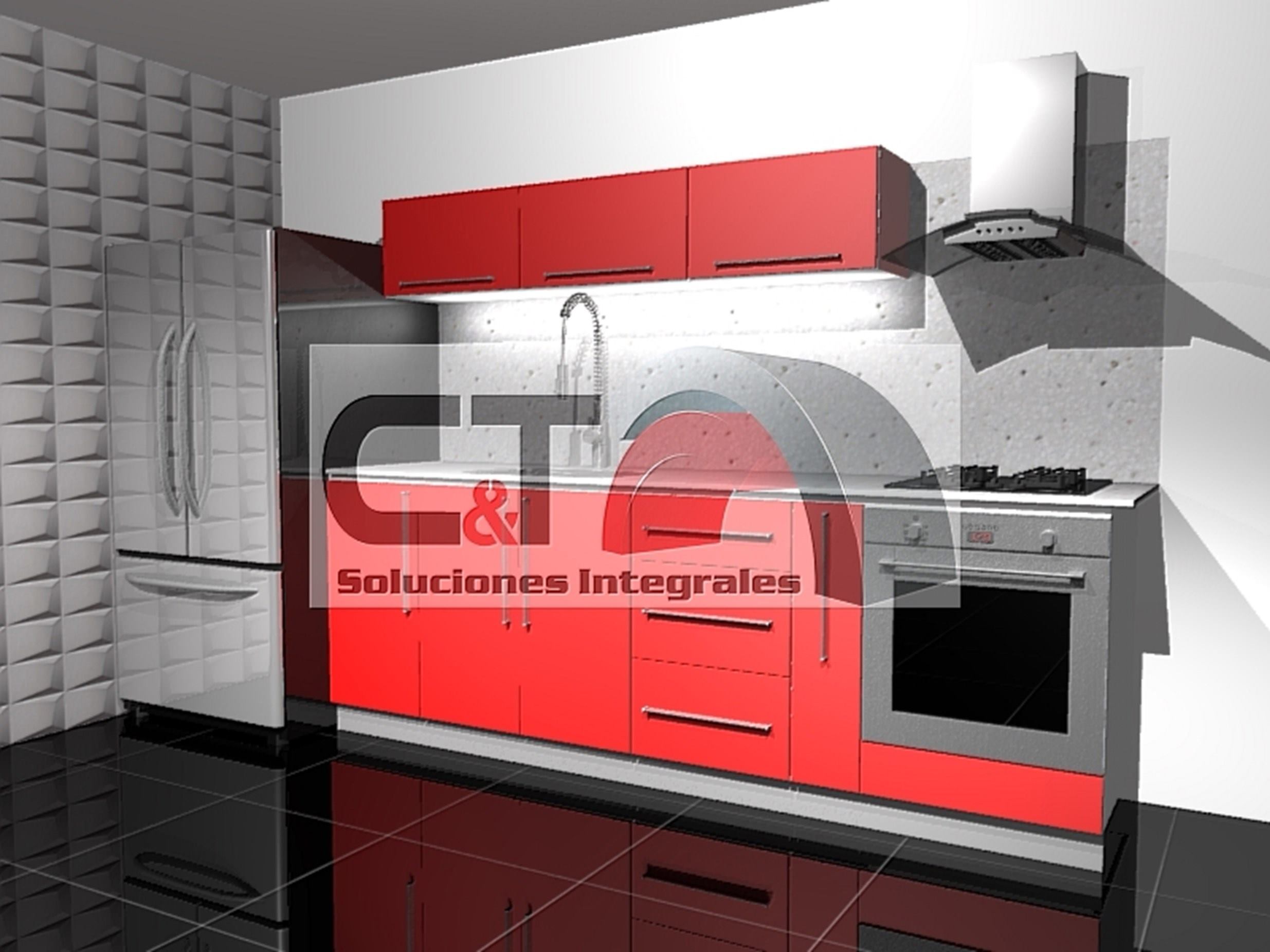 cocina para 2.3 o 2.5 mt modelo 1